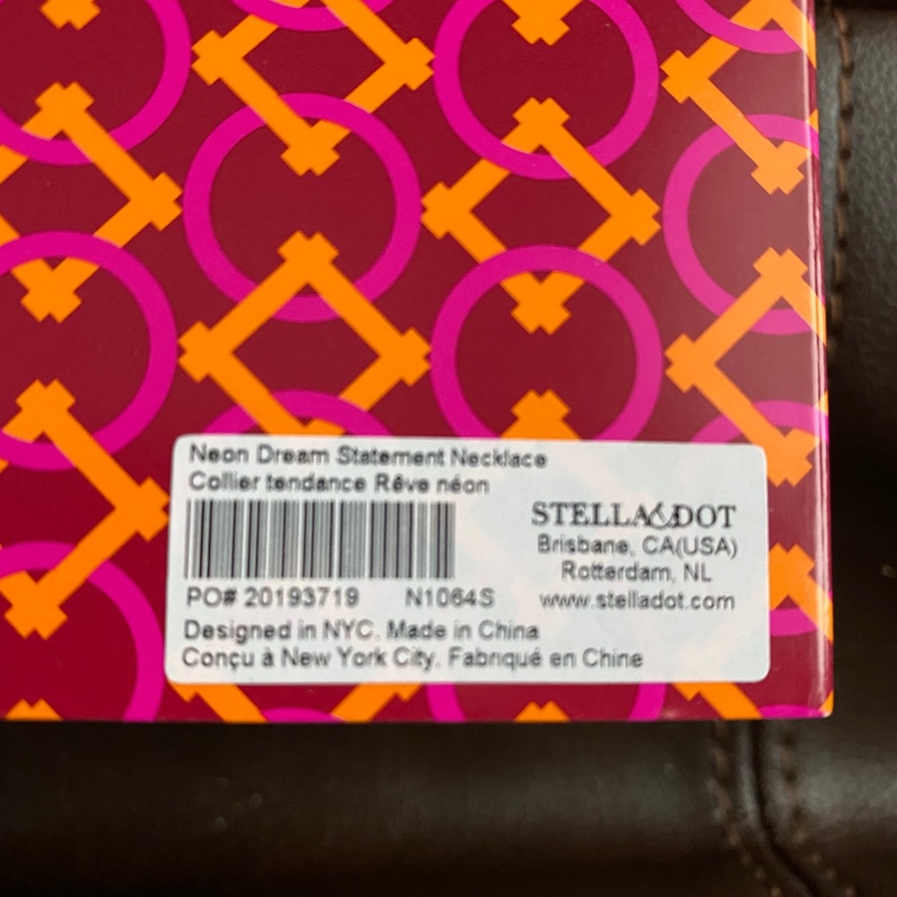 Stella & Dot Neon Dream Statement Necklace NWT - Picture 7 of 7